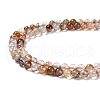 Natural Yellow Hematoid Quartz/Golden Healer Quartz Beads Strands G-P497-02A-02-3
