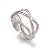 304 Stainless Steel Cuff Rings RJEW-G285-40P-1