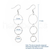 304 Stainless Steel Dangle Earrings EJEW-JE04001-02-2