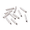 925 Sterling Silver Tube Beads STER-D035-11S-1