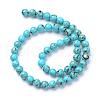 Assembled Synthetic Turquoise and Shell Beads Strands G-S212-4mm-03-2