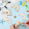 Ocean Theme Wood Pendant Decorations HJEW-WH20016-01C-3
