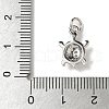 Brass Micro Pave Cubic Zirconia Charms KK-I276-37P-3