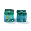 Electroplate Transparent Glass Beads X-EGLA-B003-01B-13-2