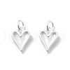 925 Sterling Silver Love Heart Charms STER-D302-10S-1