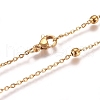 304 Stainless Steel Cable Chain Necklaces NJEW-L159-08B-G-1