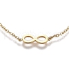 304 Stainless Steel Infinity Link Bracelets STAS-A049-10G-2