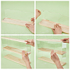 2-Tier Transparent Acrylic Minifigures Display Case with Wooden Base ODIS-WH0043-65-3
