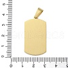 304 Stainless Steel Pendants STAS-G346-46G-3