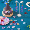 100Pcs 10 Colors Gradient Handmade Lampwork Beads LAMP-TA0001-04-17