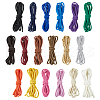 SUPERFINDINGS 18 Colors Braided PU Leather Cords Set WL-FH0001-03-1