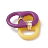 Acrylic Links Connectors with Eco-Friendly Copper Wire Pendants PALLOY-TA00242-5