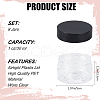 CRASPIRE 8Pcs Transparent Plastic Empty Portable Facial Cream Jar CON-CP0001-015B-2