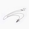 304 Stainless Steel Pendant Necklaces NJEW-O112-10-2