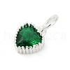 Brass Micro Pave Cubic Zirconia Pendants KK-H204-01S-06-2