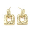 Brass Studs Earrings EJEW-K276-03G-1