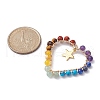 Chakra Gemstone Wried Round Bead Pendants PALLOY-JF02246-3