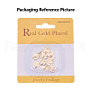 Brass Micro Pave Grade AAA Cubic Zirconia Charms X-ZIRC-G090-21G-NR-2