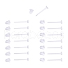 1000Pcs 2 Style Eco-Friendly Plastic Stud Earring Findings KY-YW0001-11-2