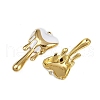 304 Stainless Steel Enamel Pendants STAS-L290-31G-2