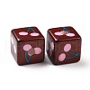 Opaque Printed Acrylic Beads MACR-C007-01D-3