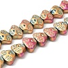 Electroplate Glass Beads Strands EGLA-F158-FP01-A-1