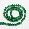 Dyed Natural White Jade Round Beads Strands G-E311-4mm-04-3
