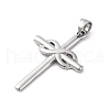 304 Stainless Steel Pendants STAS-L286-06P-2