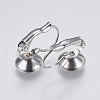 Tarnish Resistant 304 Stainless Steel Leverback Earring Settings STAS-I097-021-8mm-1