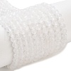 Faceted Round Natural Rainbow Moonstone Bead Strands G-F289-05-2