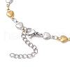 304 Stainless Steel Link Bracelets for Women BJEW-JB11764-03-4