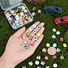   100pcs Glass Cabochons GGLA-PH0001-16-6