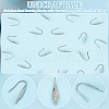 Unicraftale 100Pcs 316 Surgical Stainless Steel Earring Hooks STAS-UN0058-61-4