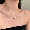 Rainbow 925 Sterling Silver Micro Pave Cubic Zirconia Pendant Necklaces for Women NJEW-F338-06P-6