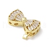 Brass Micro Pave Cubic Zirconia Pendants KK-A236-21G-01-2