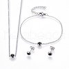 304 Stainless Steel Jewelry Sets SJEW-H144-24C-P-1