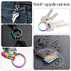 Unicraftale 20Pcs Ion Plating(IP) 304 Stainless Steel Split Key Rings FIND-UN0003-53-6