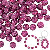   100Pcs Pave Disco Ball Beads RB-PH0001-25F-1