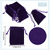 Beebeecraft Velvet Jewelry Drawstring Gift Bags ABAG-BBC0001-10B-04-2