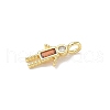 Brass Micro Pave Cubic Zirconia Pendants ZIRC-I356-17G-A05-2