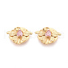 Brass Micro Pave Cubic Zirconia Pendants KK-N263-10G-1