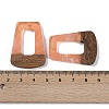 Resin & Wood Pendants WOOD-F015-11B-3