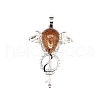 Synthetic Goldstone Teardrop Pendants PW-WG60016-07-1