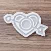 Valentine's Day Theme DIY Pendant Silicone Molds SIL-F016-01C-3