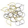 Rack Plating Alloy Drop Open Back Bezel Pendants PALLOY-CJ0001-24-FF-4