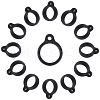 Gorgecraft 50Pcs Silicone Pendant SIL-GF0001-33C-1