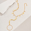 Simple Brass Summer Beach Vacation Women's Coin Toe Ring Anklets for Women FG6799-3