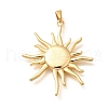Brass Pendents KK-R212-06G-01-1