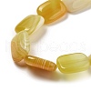 Natural Yellow Agate Beads Strands G-K392-B01-13x18mm-4
