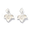 925 Sterling Silver Flower Charms STER-D302-08A-S-1